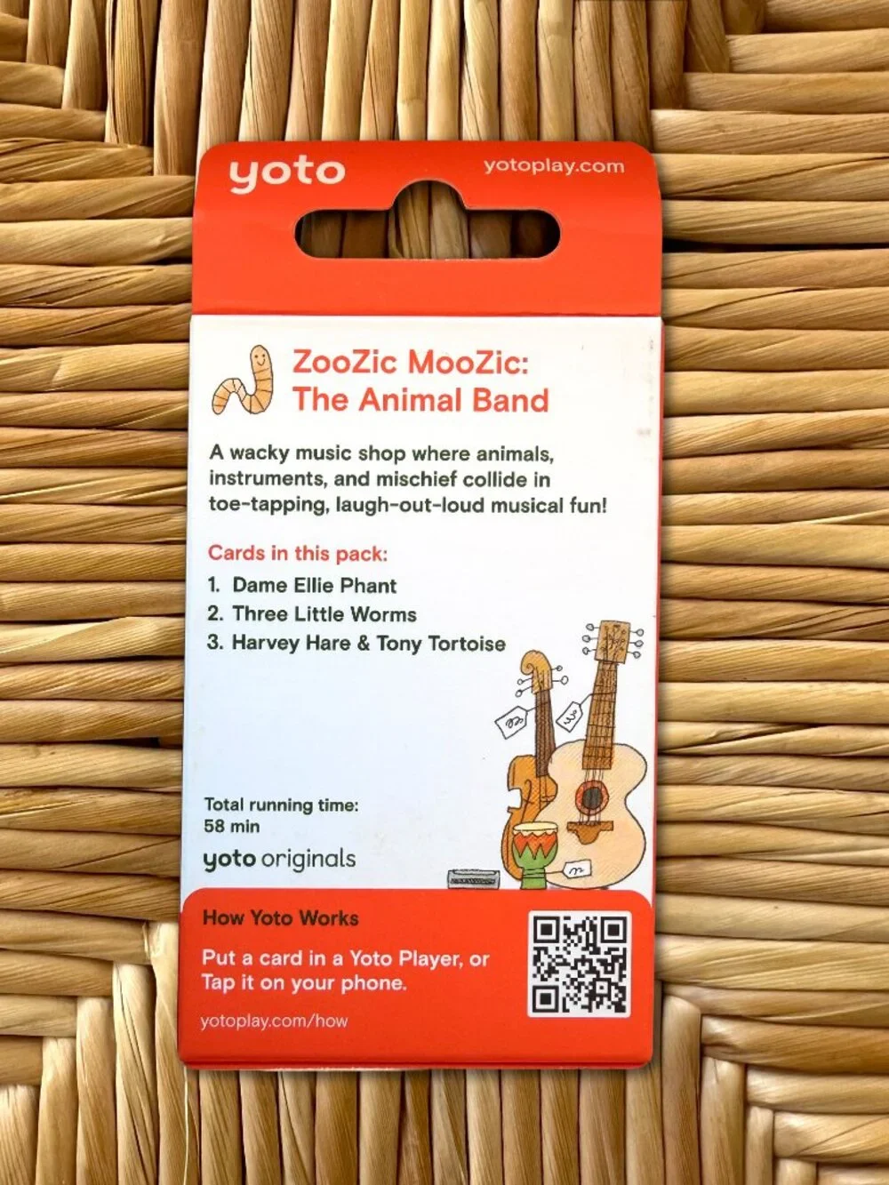 yoto Zoobic Moozic The Animal Band Trading Cards - Blue, Orange, Green